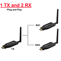 5,8 ГГц, 50 м, беспроводной HDMI удлинитель, видеопередатчик, приемник от 1 до 4, разветвитель, совместное использование экрана для PS4, DVD, камеры, ПК, монитора телевизора Wireless HDMI Extender Dual Antenna 1080P Vi