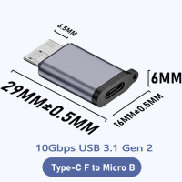 Адаптер USB TYPE-C к Micro B HDD USB3.1 Gen2 10 Гбит/с 7,5 Вт Micro B к USB C 3,1 адаптер для кабеля жесткого диска внешний SSD HDD