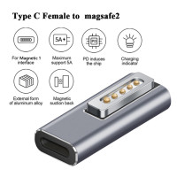 Магнитный USB PD адаптер Type-C для Apple Magsafe1 Magsafe2 MacBook Pro