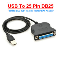Кабель-переходник для параллельного принтера, USB на 25-контактный разъем DB25, IEEE 1284