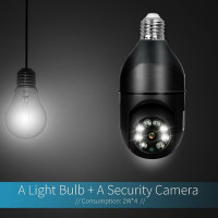 Камера видеонаблюдения 2 МП E27 с лампочкой ночного видения