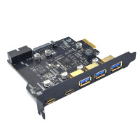 Type C USB 3.0 Gen2 PCIE карта концентратора USB 3,2 PCIE