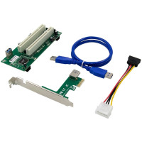 PCI Express на двойной PCI-карту адаптера Pcie X1