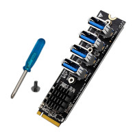 Карта расширения M.2 NVME на USB 3,0 PCIE X16 от 1 до 4 PCI Express