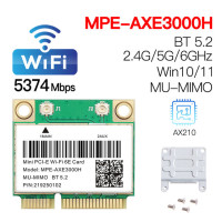 Wi-Fi 6 AX200, 2974 Мбит/с, 5,2 ГГц/5 ГГц