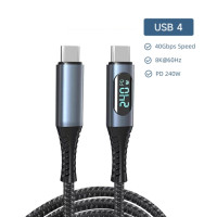 Кабель USB 240 для быстрой зарядки, 40 Гбит/с, Вт, 48 В, 5 А