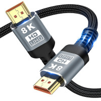 HDMI-совместимый кабель 2,1 кабель 48 Гбит/с оптическое волокно для PS5 PS4 HD TV Box проектор аудио HD кабель 1 м/1,5 м