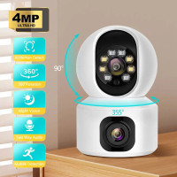 Камера видеонаблюдения, 2k, 4 МП, два экрана, Wi-Fi