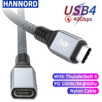 Кабель-удлинитель usb Type-C Thunderbolt 4, скорость передачи данных 40 гбит/с, поддержка зарядки PD 8K/60 гц, 100 Вт, 5a