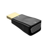 Адаптер HDMI-совместимый с VGA «папа»-мама», HD 1080P, аудиовыход VGA, преобразователь для ПК, ноутбука, ТВ-приставки, проектора компьютерного дисплея