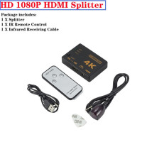 Разветвитель кабеля HDMI 4K, 2K, 3x1, HD 1080P, 3 входа, 1 выход