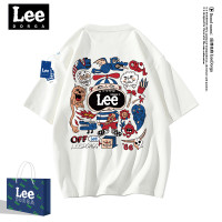 Lee Doagg聯名2023夏季新款潮男士圓領短袖半袖高街純棉情侶裝T恤