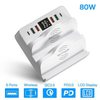 Универсальное беспроводное зарядное устройство MZX 80 Вт