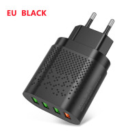 Зарядное устройство с 4 USB-портами и поддержкой быстрой зарядки, 48 Вт