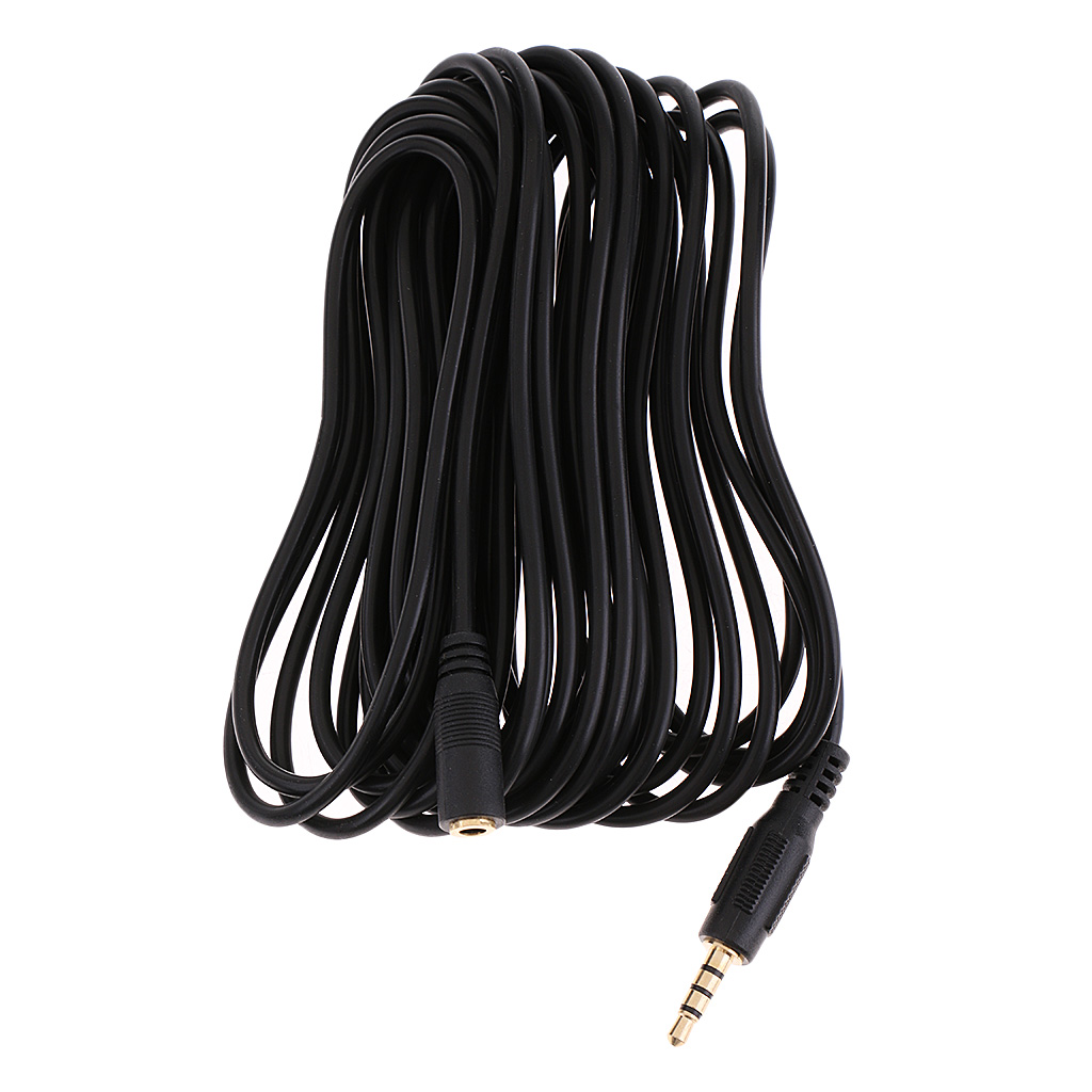 3.5mm Stereo Jack Headphone Extension Cable Aux Audio Wired Cord Lead for Computer Phone 6m