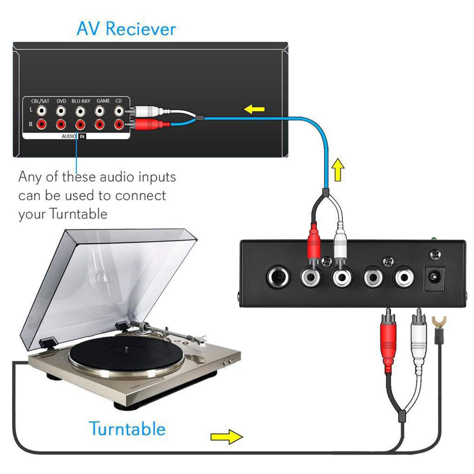 Turntable Amplifier Preamp 1/4