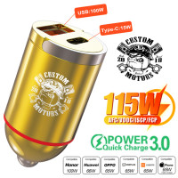 Автомобильное зарядное устройство PSDA 115 Вт USB Type-C