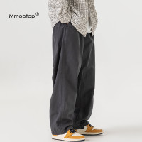 Mmoptop夏季衛褲男港風垂感美式休閒褲男士寬鬆潮透氣長褲男褲子