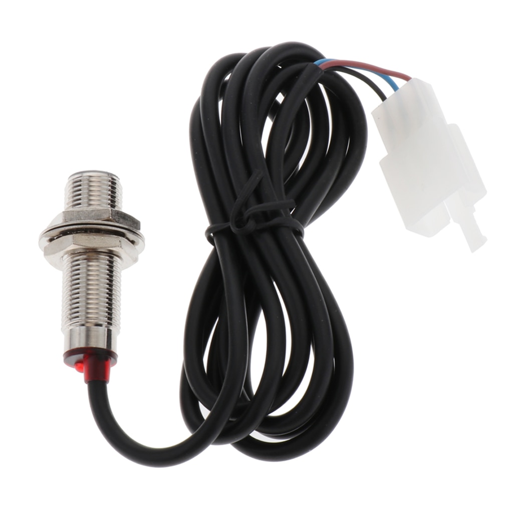 Digital Odometer Sensor Cable Wire w/ Magnets for Motorcycle Speedometer