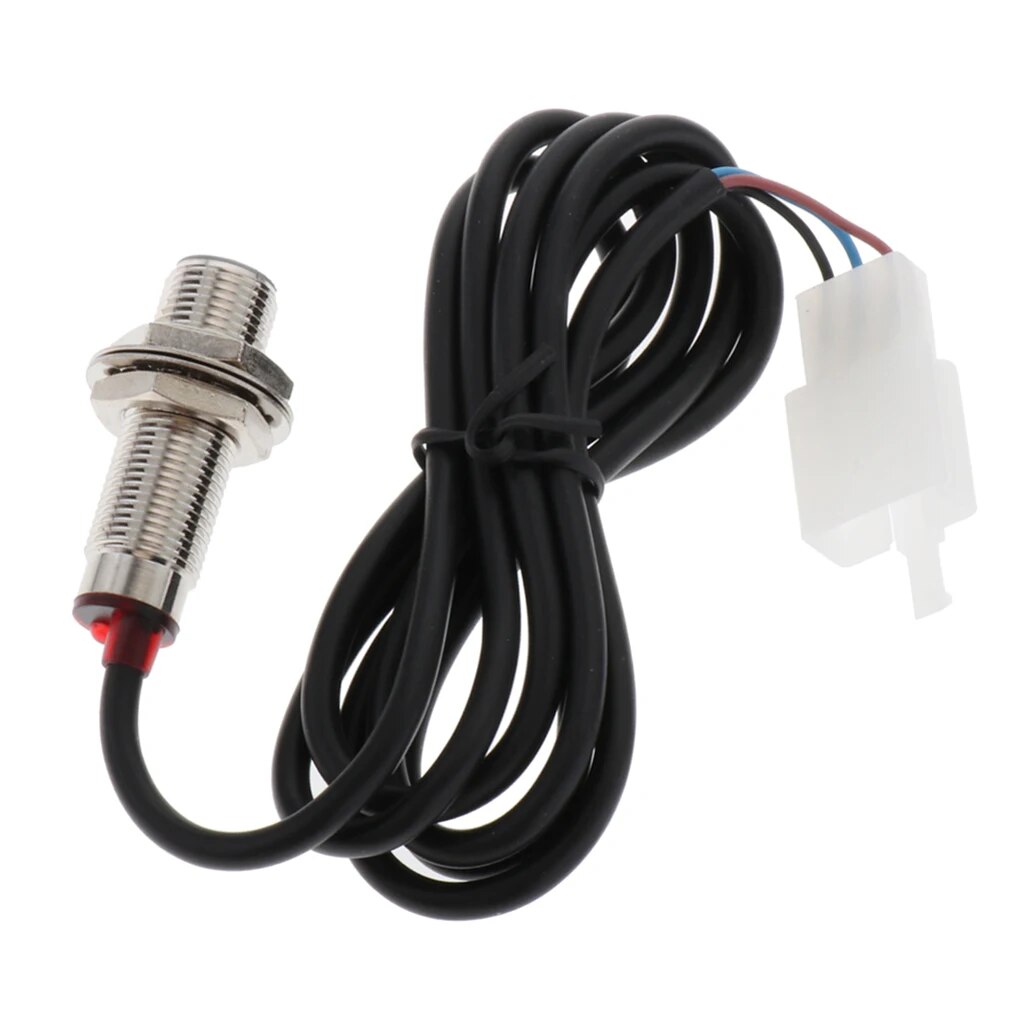 Digital Odometer Sensor Cable Wire w/ Magnets for Motorcycle Speedometer