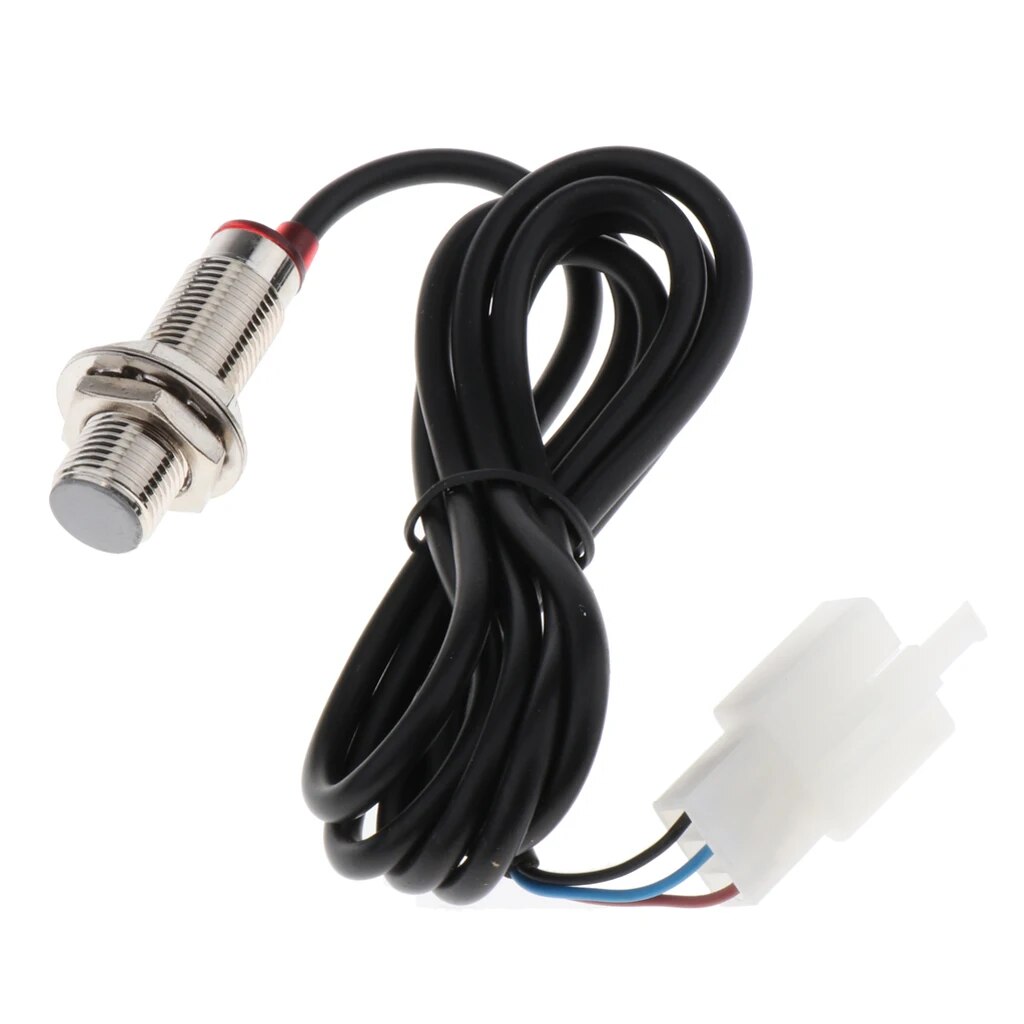 Digital Odometer Sensor Cable Wire w/ Magnets for Motorcycle Speedometer