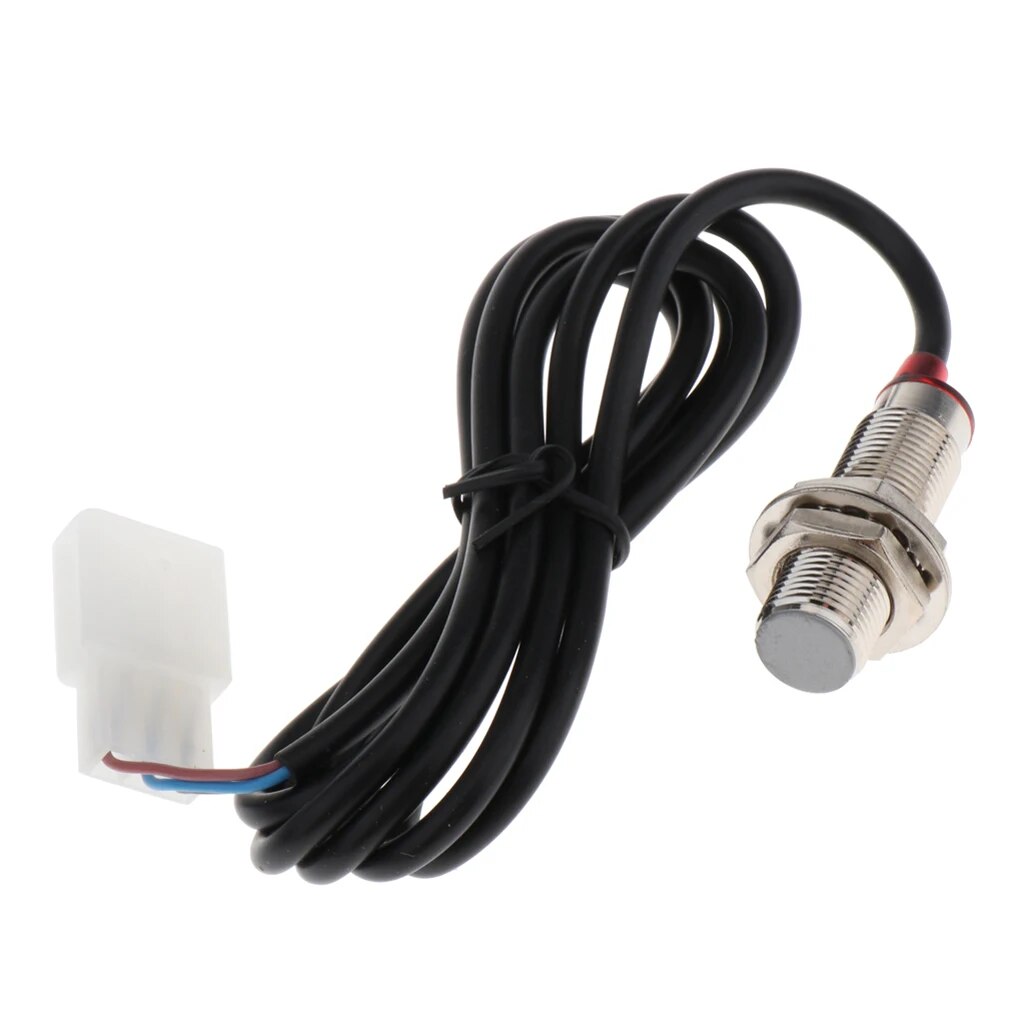 Digital Odometer Sensor Cable Wire w/ Magnets for Motorcycle Speedometer