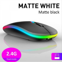 Беспроводная компьютерная мышь с RGB-подсветкой, 2,4 ГГц, 1600DPI
