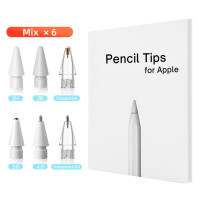 Двухслойный тонкий наконечник и прозрачный наконечник 2B & HB для Apple pencil 1-го 2-го поколения