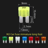 Автомобильный предохранитель M2, 5 А, 7 А, 10 А, 15 А, 20 А, 25 А, 30 А, 70 шт./партия