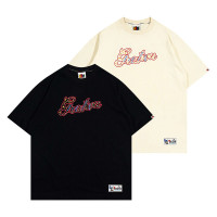 GRAF原創品牌【閃粉】多色星星閃光保持稀有美式字母寬鬆短袖T恤