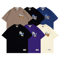 GRAF原創品牌西部世界風景畫GW字母印花休閒寬鬆多色街頭短袖T恤