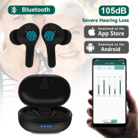 Беспроводной Bluetooth-слуховой аппарат, цвет черный, модели и комплектация в ассортименте