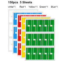 этикетки для кабеля, бумажные 150 шт./5 листов