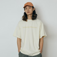 WassupHouse旗艦店基礎大LOGO印花短袖T恤男沒事純棉潮牌情侶上衣