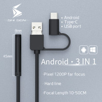 Эндоскоп IP67 с водонепроницаемой стальной жесткой проволокой/5,5 ~ 8 мм камерой