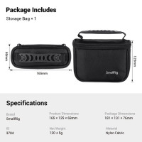 Сумка для хранения SmallRig для непрерывного изменения фокусировки/экшн-камеры Insta360/микрофонов/фотоламп и аккумуляторов