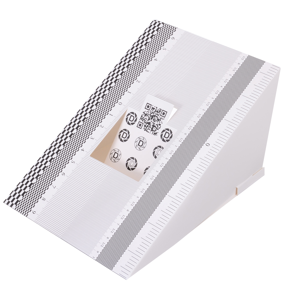 Mayitr 1pc Folding Card Lens Focus Testing Tool Professional Calibration Alignment AF Micro Adjustment Ruler Chart