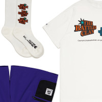 超值三件套Battles2022夏季新品國潮休閒純棉短袖t恤套裝男女寬鬆