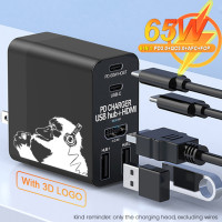 Usb-разветвитель PSDA 3D, 65 Вт, 60 Вт, Type C