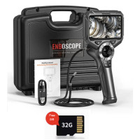 Промышленный эндоскоп для руля, 6 мм, 720 градусов, с 5-дюймовым HD экраном