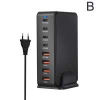 Настольное зарядное устройство GaN с 8 USB-портами, 240 Вт