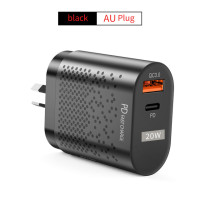 Сетевое зарядное устройство PD с USB-портами и поддержкой быстрой зарядки, 20 Вт