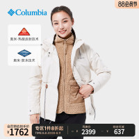 Columbia哥倫比亞戶外女熱能防水衝鋒衣保暖抓絨三合一外套WR2182