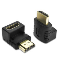 HDMI-совместимый угловой адаптер 90 градусов HDMI 270 градусов HDMI штекер-гнездо HDMI