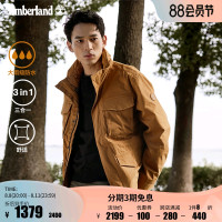 Timberland添柏嵐官方男裝衝鋒衣防水三合一可拆卸棉服|A2EYQ