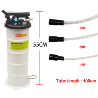 LUTIFIX Пневматический/ручной 6,5 л насос для извлечения масла Пневматический вакуумный насос Вакуумный насос для извлечения жидкости Моторное масло Тормозная жидкость