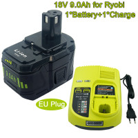 Перезаряжаемая батарея Ач/Ач для электроинструментов Ryobi 18 в One Plus RB18L60 BPL1820 P103 P104 P105 P106 P107 P109