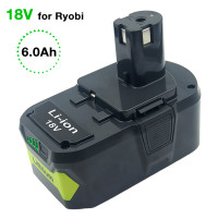 Литий-ионный аккумулятор для Ryobi RB18L50 ONE +, 18 в, 6,0 Ач, P108, RB18L40, RB18L25, RB18L15, P107, P122, P104, P105 со стандартным индикатором