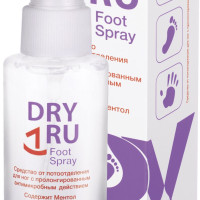 Dry Ru Foot Spray / Драй Ру Фут Спрей для ног от пота и запах, антибактериальный дезодорант, 100 мл.