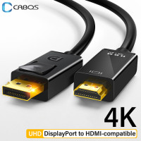 Переходник с порта дисплея на HDMI-совместимый кабель для подключения аудиокабеля для ноутбука DP